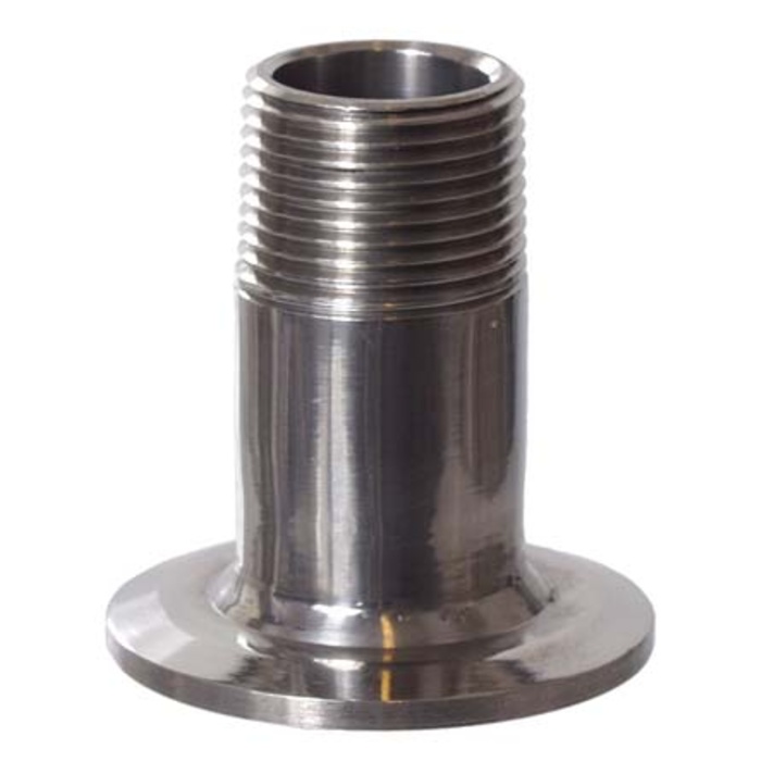Stainless - 1.5" TC x 3/4" MPT
