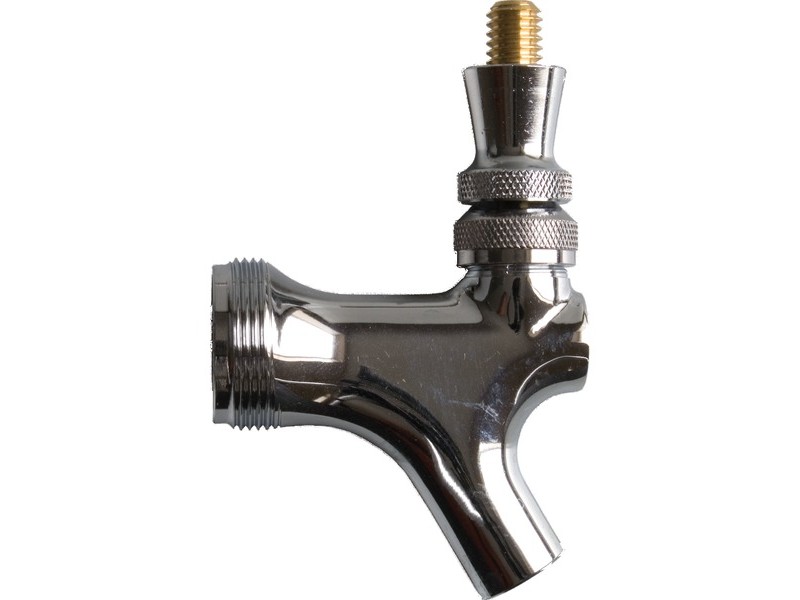 Beer Faucet - Chrome w/ Brass Lever