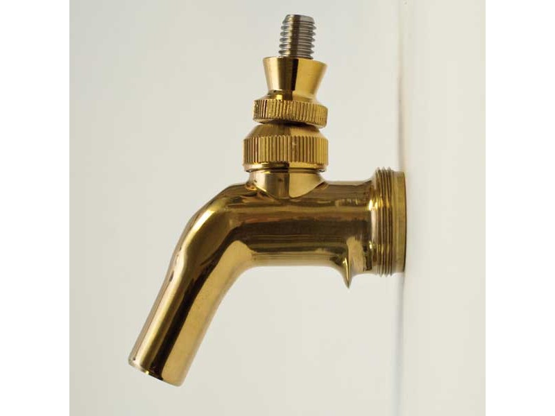 The Perl Faucet - Stainless Steel w/ Brass Finish
