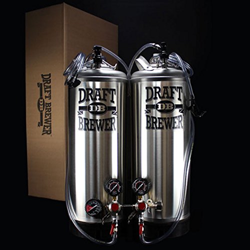 Draft Brewer Dual Keg System w/ Double Body CO2 Regulator