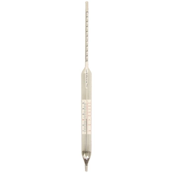 Hydrometer - Brix (0 - 12) With Correction Scale