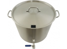 15 Gallon Stainless Brew Kettle - Notched Lid