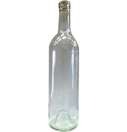 750 ml Wine Bottles Bordeaux Full Punt (Clear)