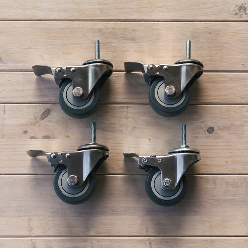 Heavy Duty Casters for Ss BrewTech Unitanks, Chronicals and Brites (Set of 4)